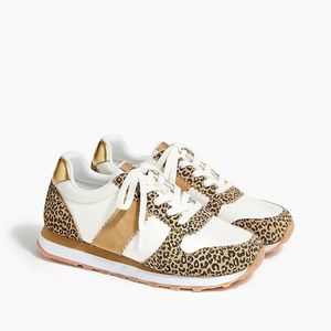 J Crew Factory Nylon Striped City Sneakers